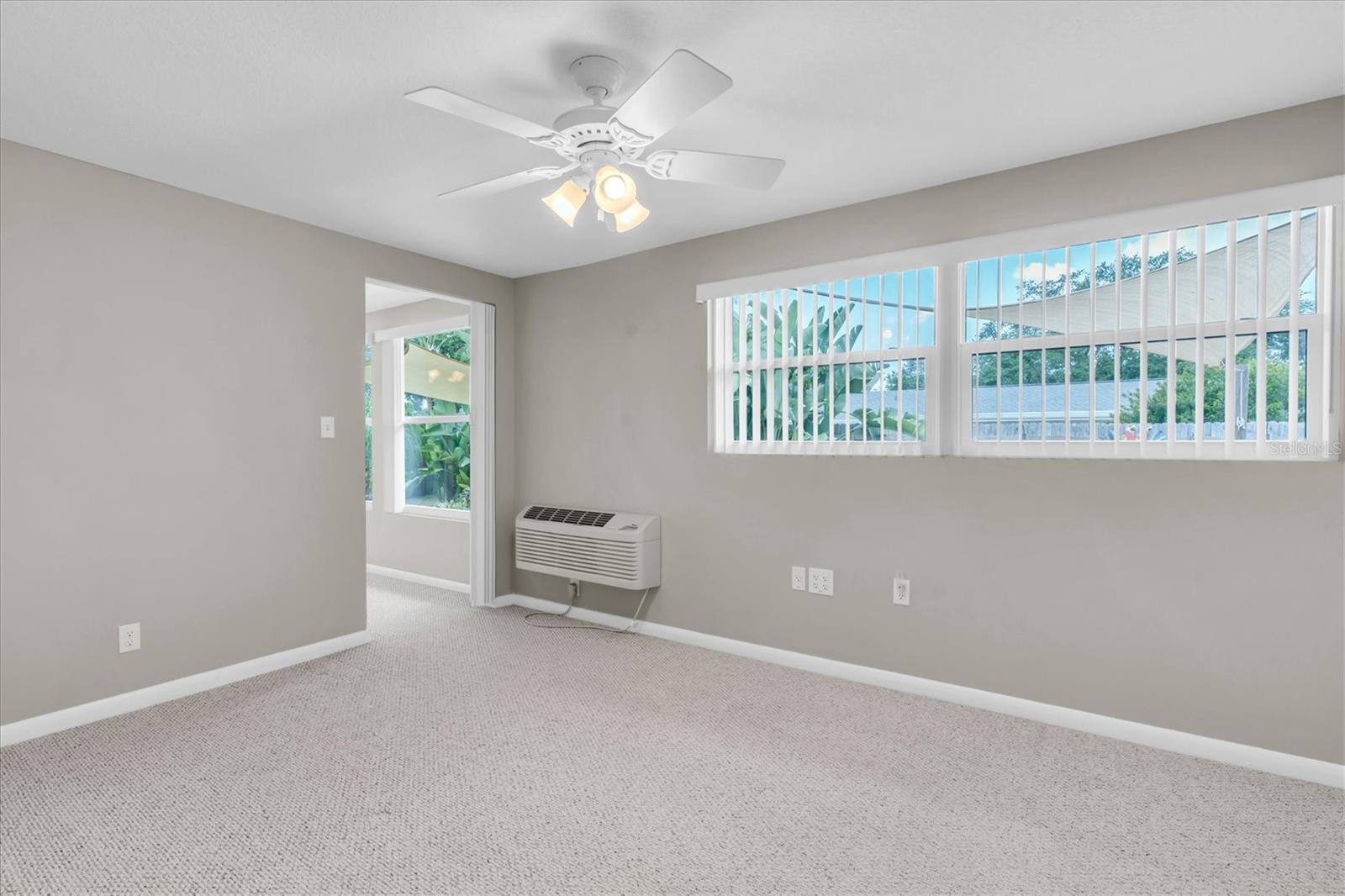 Bedroom with mini split