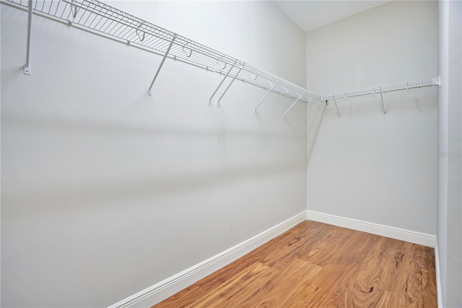 Primary Bedroom Large Walk in Closet.