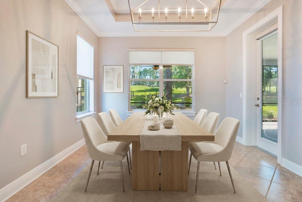 Virtually Staged Dining Area.