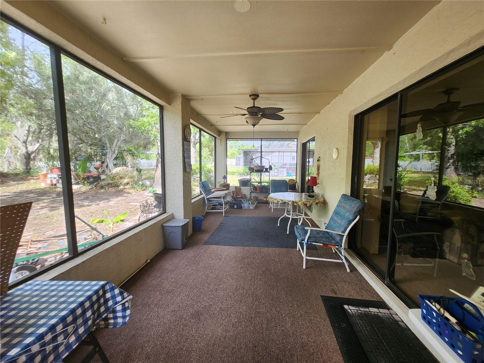 Lanai/back porch left view