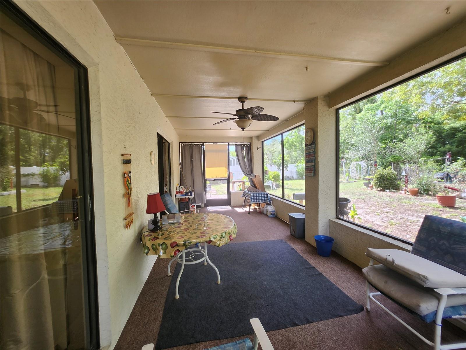 Lanai/back porch right view