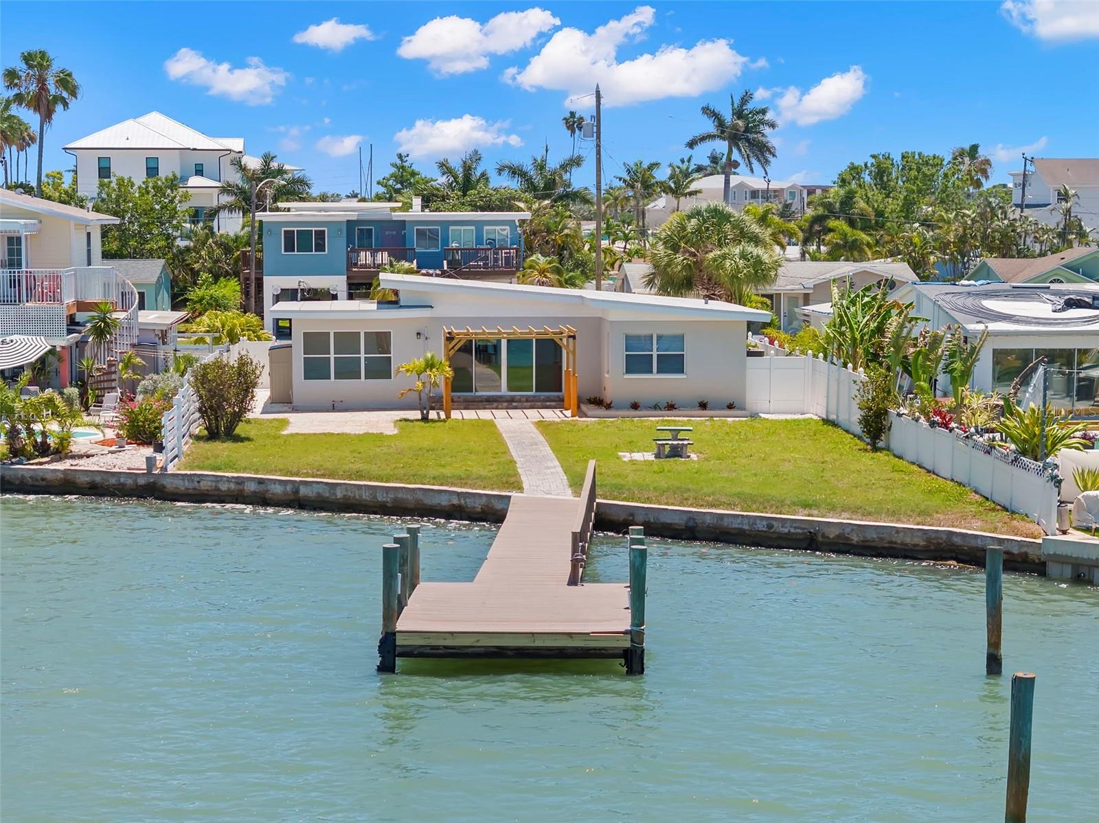 Perfect location on deep waters. 60' dock