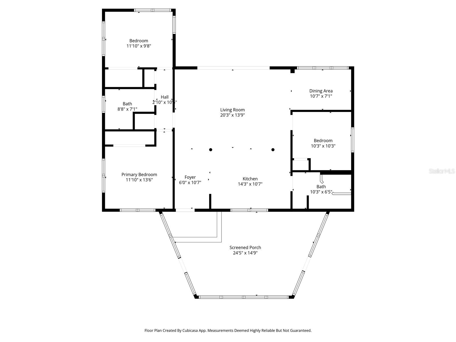 Floor Plan. Measurements are approximate