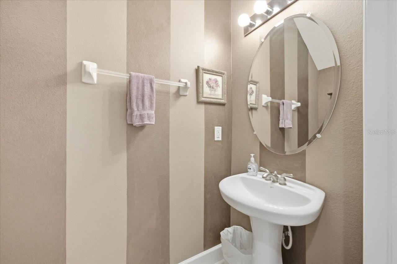 Downstairs powder room