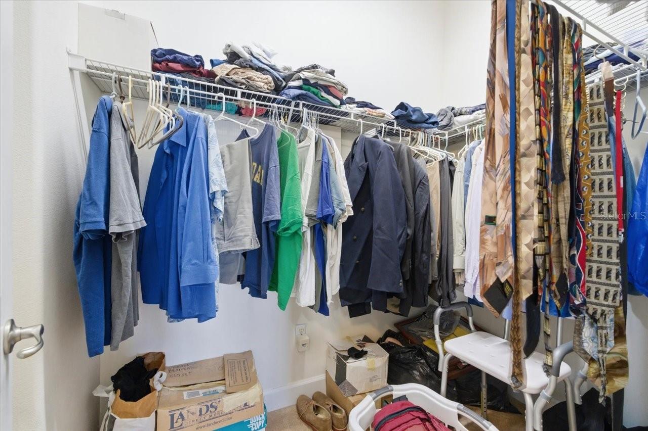 Primary walk in closet
