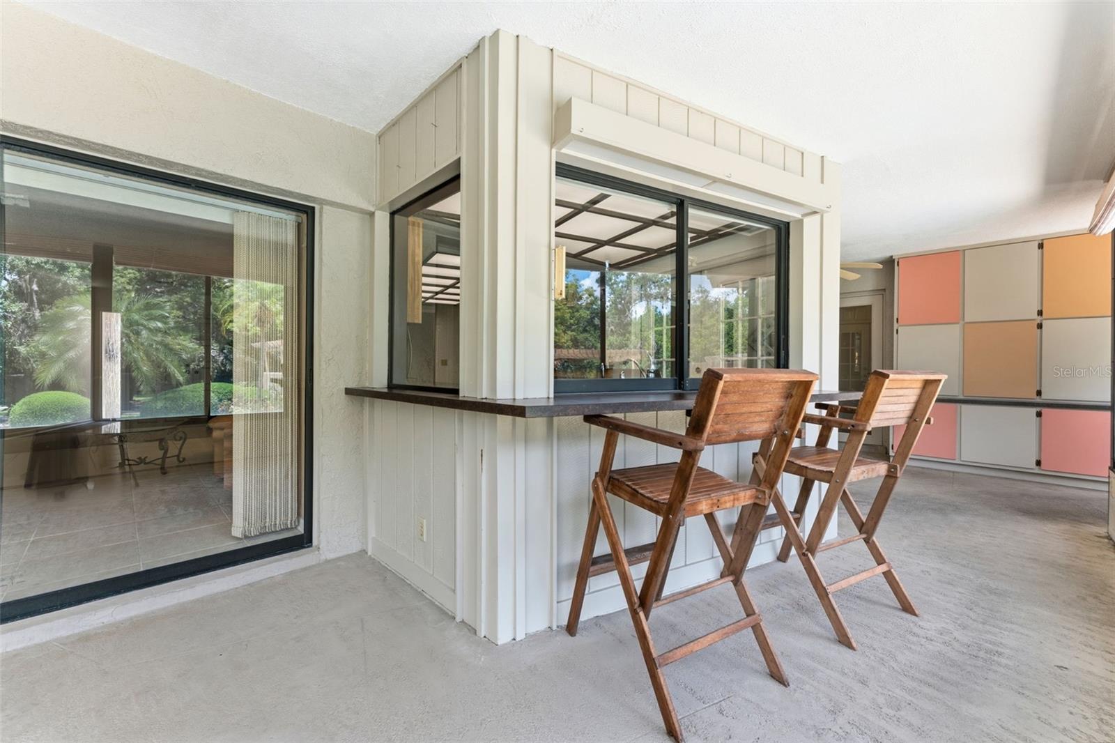 Covered Patio with Seating Area