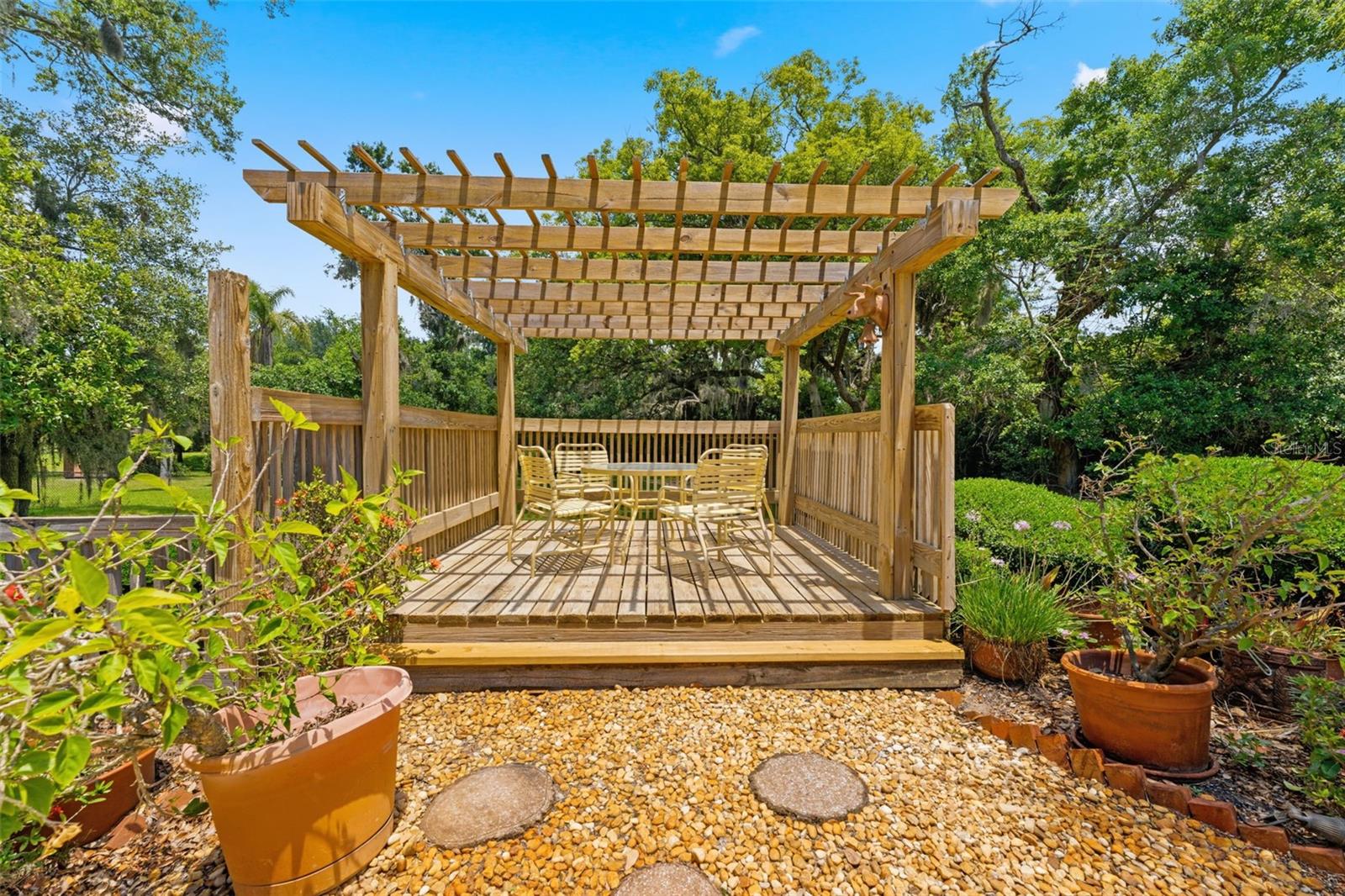 Pergola Lounge Area