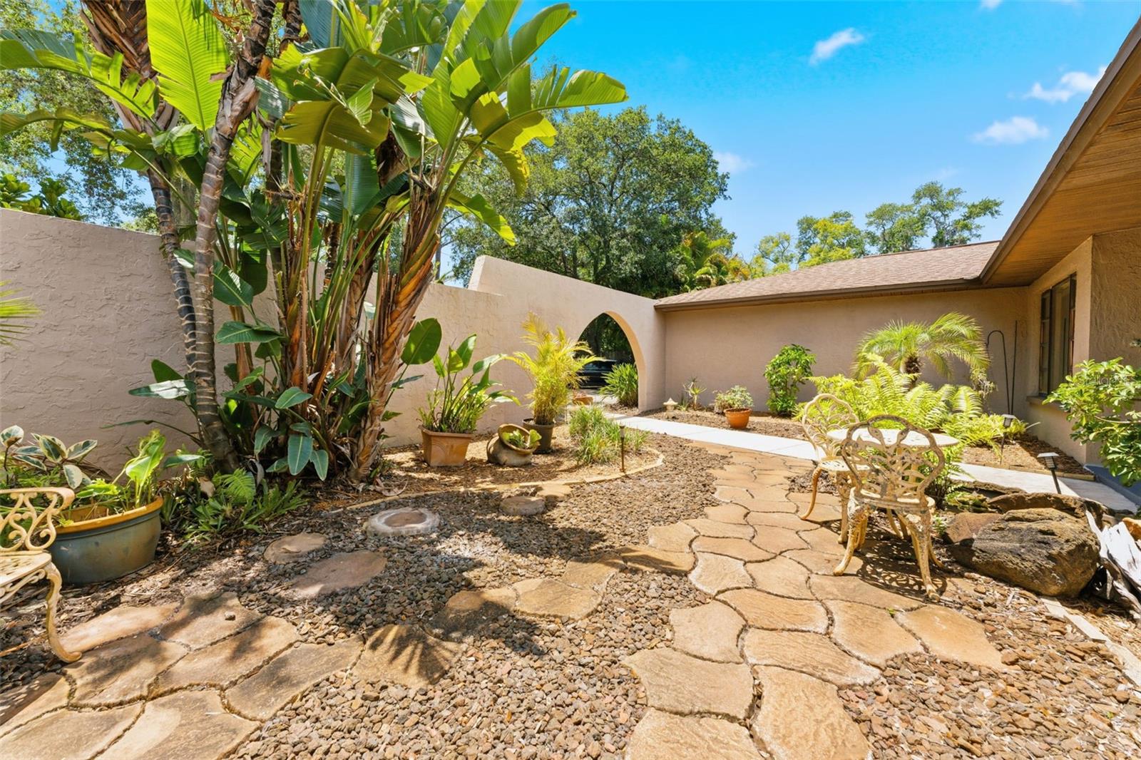 Private Courtyard Enterance
