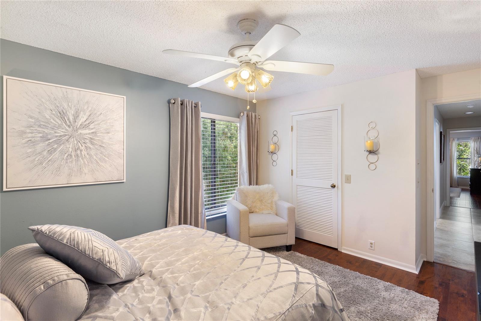 Spacious guest bedroom