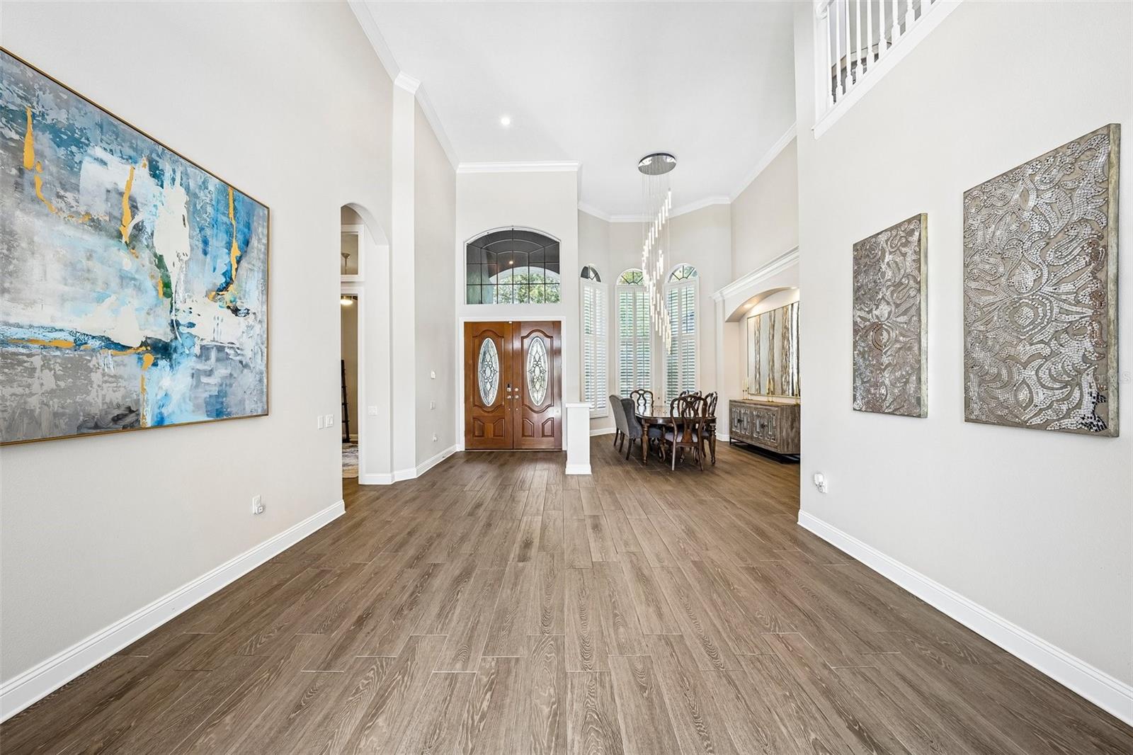 Entryway and formal living room
