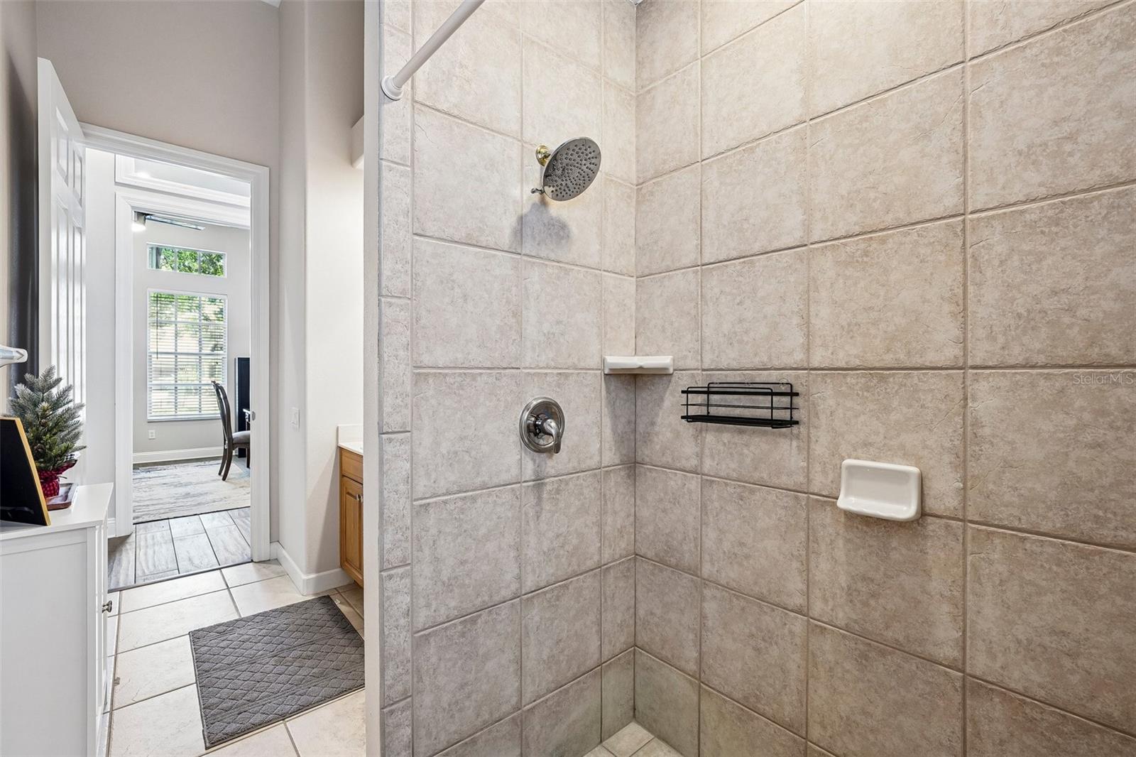 Second bathroom with walk-in shower