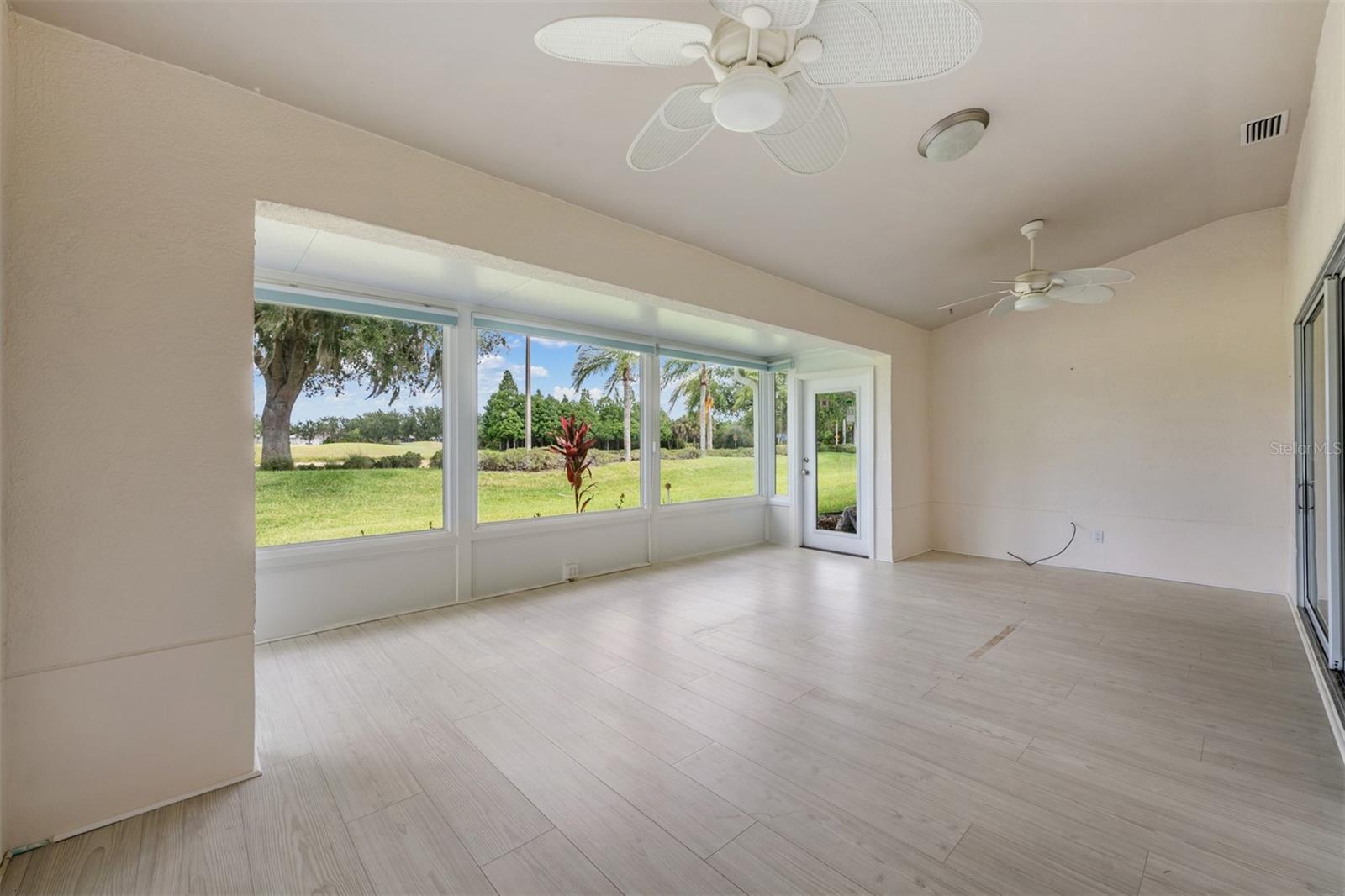 Florida room back yard