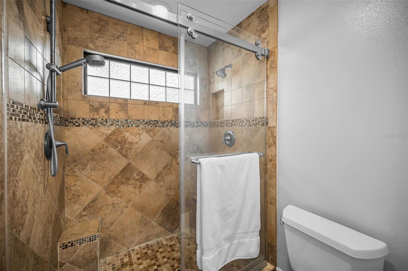 Primary bath with walk-in shower