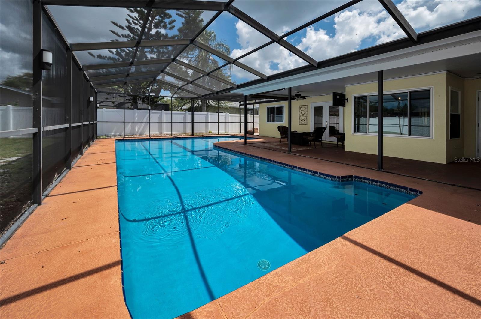 L-shapred pool is 12 x 40 Ft PLUS 12 x 12 feet