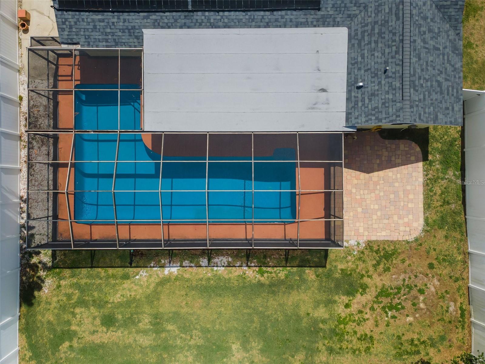 Aerial of Pool and Lanai