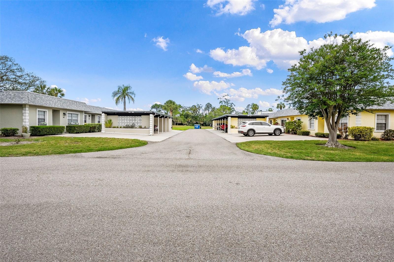 Private road entry for homeowners