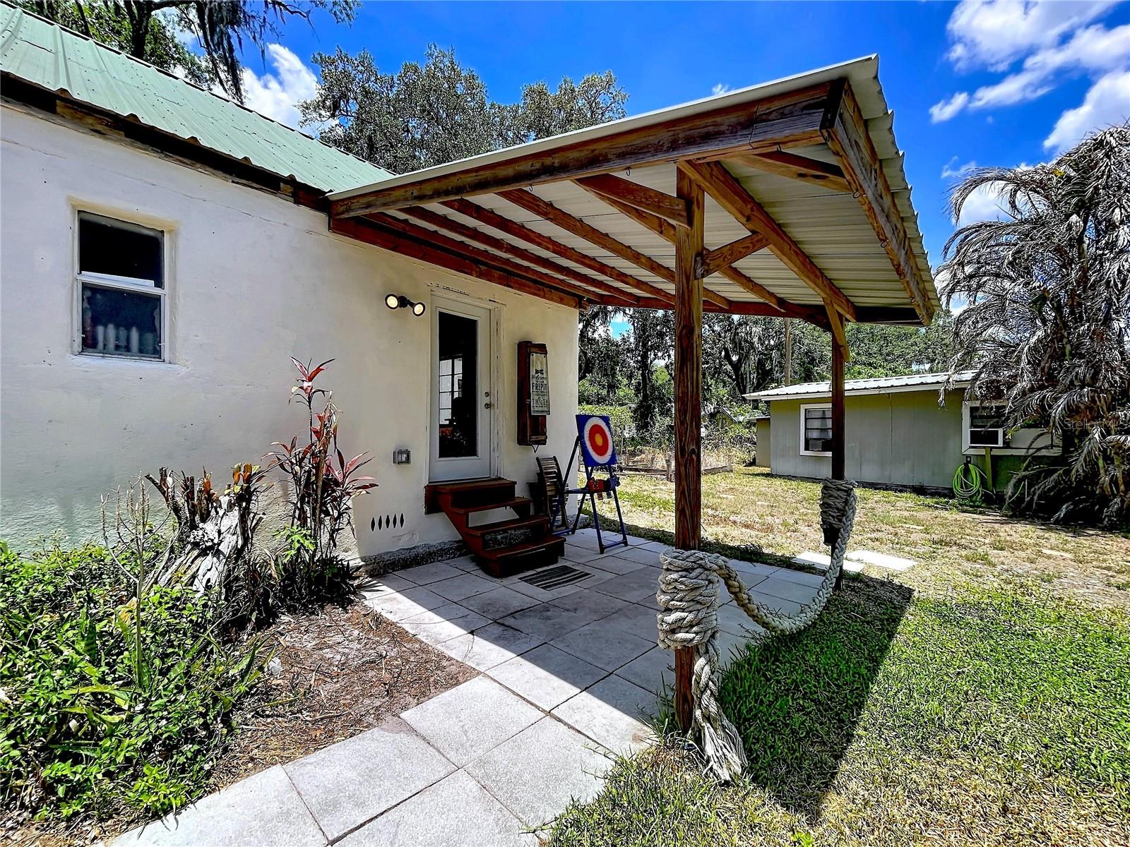 Backyard Patio with bedroom access