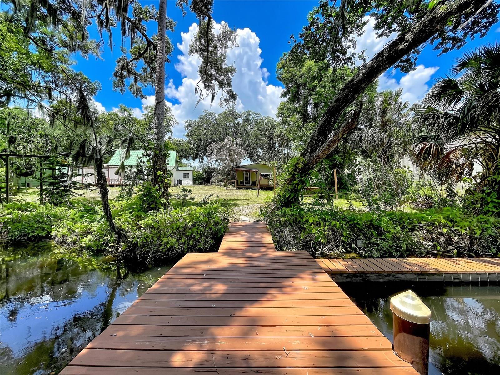 Dock to canal