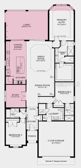 Additional highlights include: bay windows at primary suite, tray ceiling package.