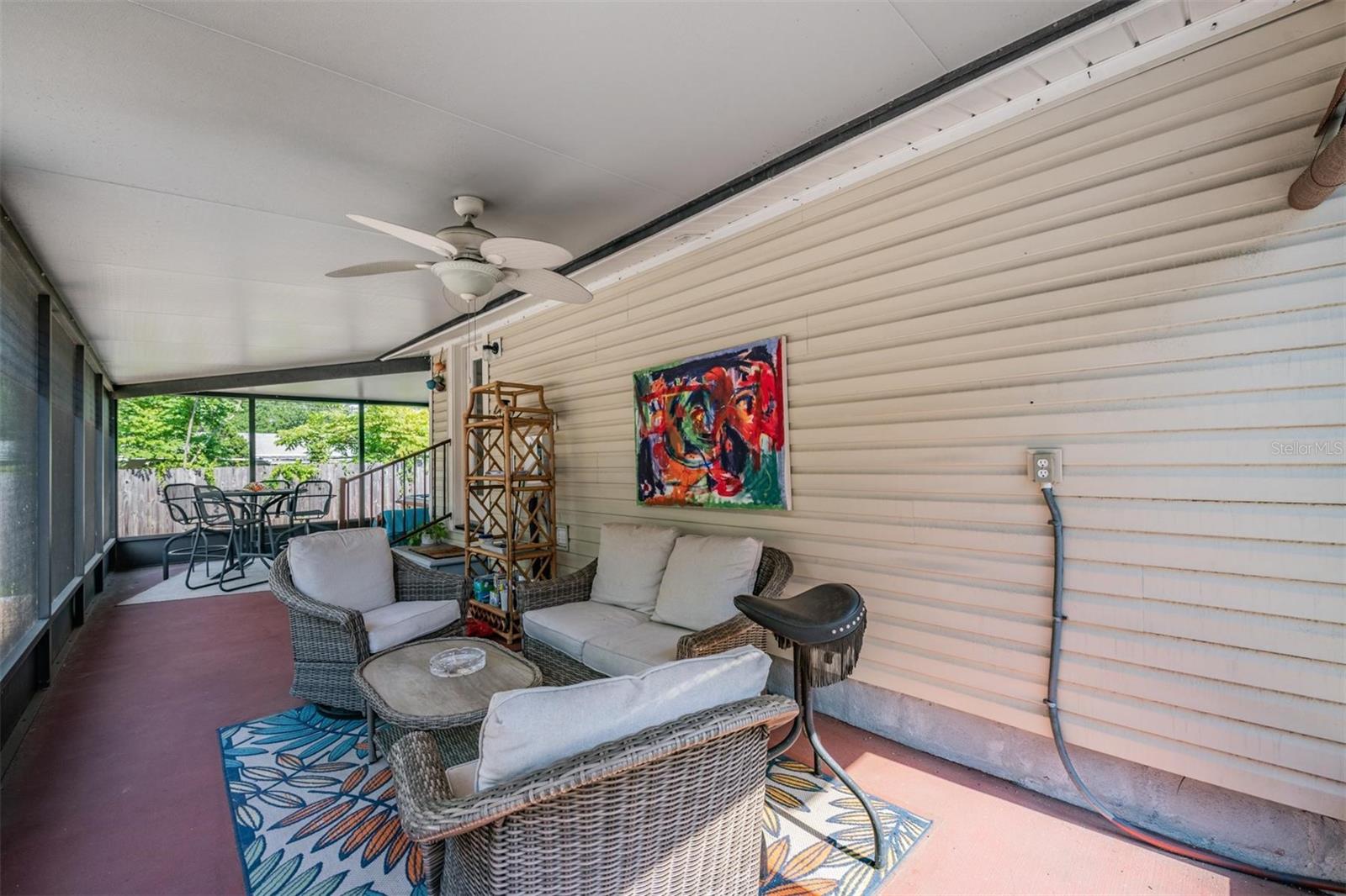 Another view of back porch