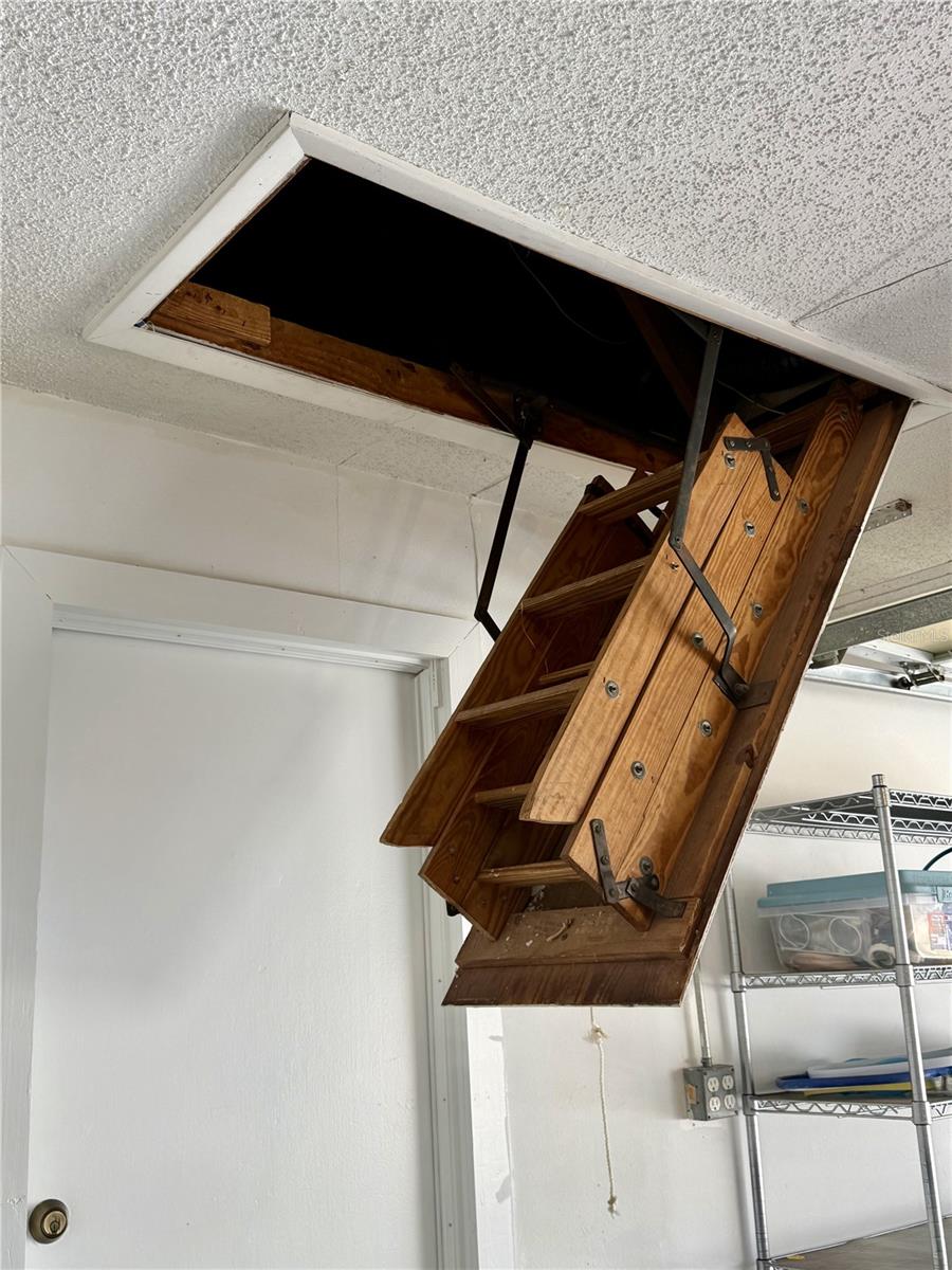 Attic Access in Garage