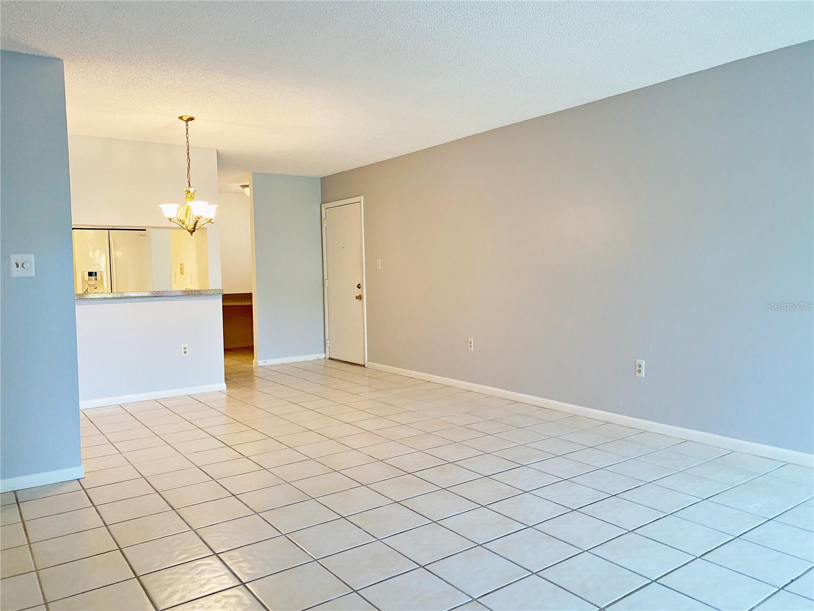 View of dining & kitchen from living room area