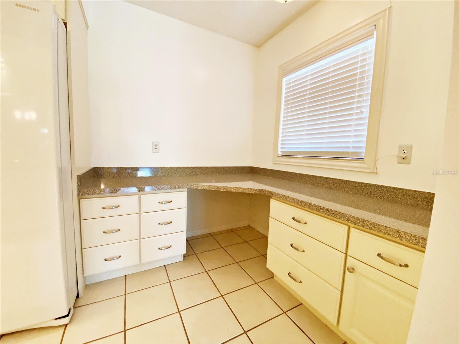 Dinette area with built in desk