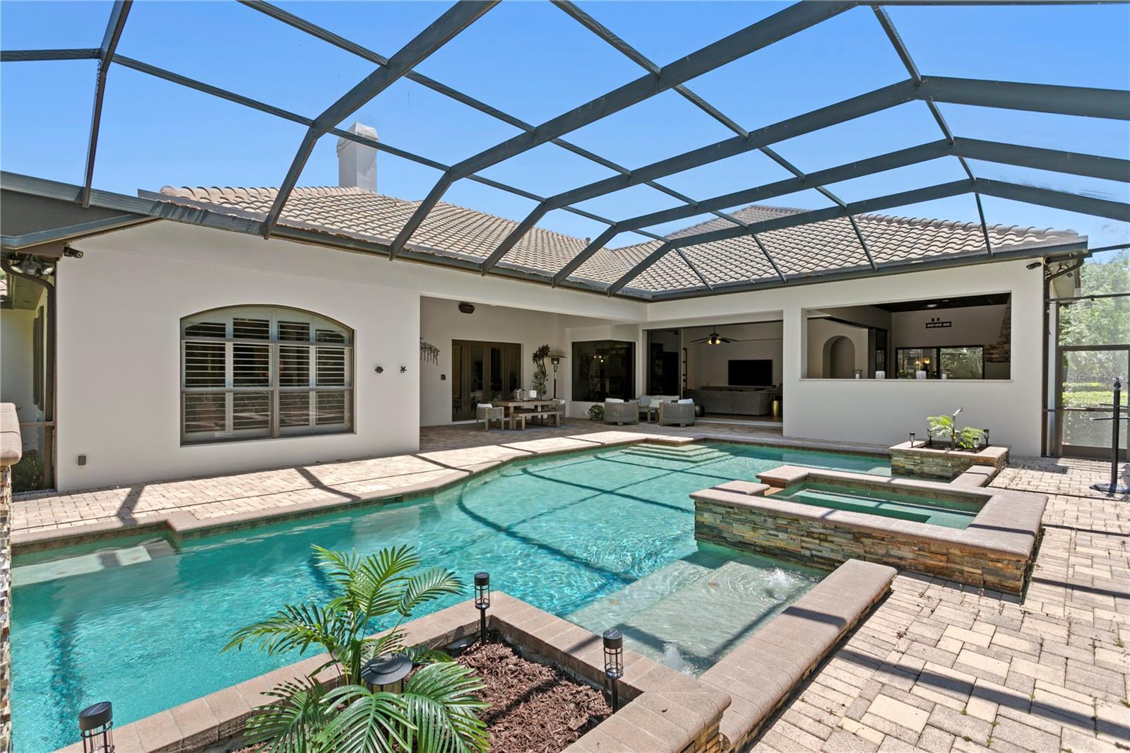 Screened Lanai with Pool & Spa