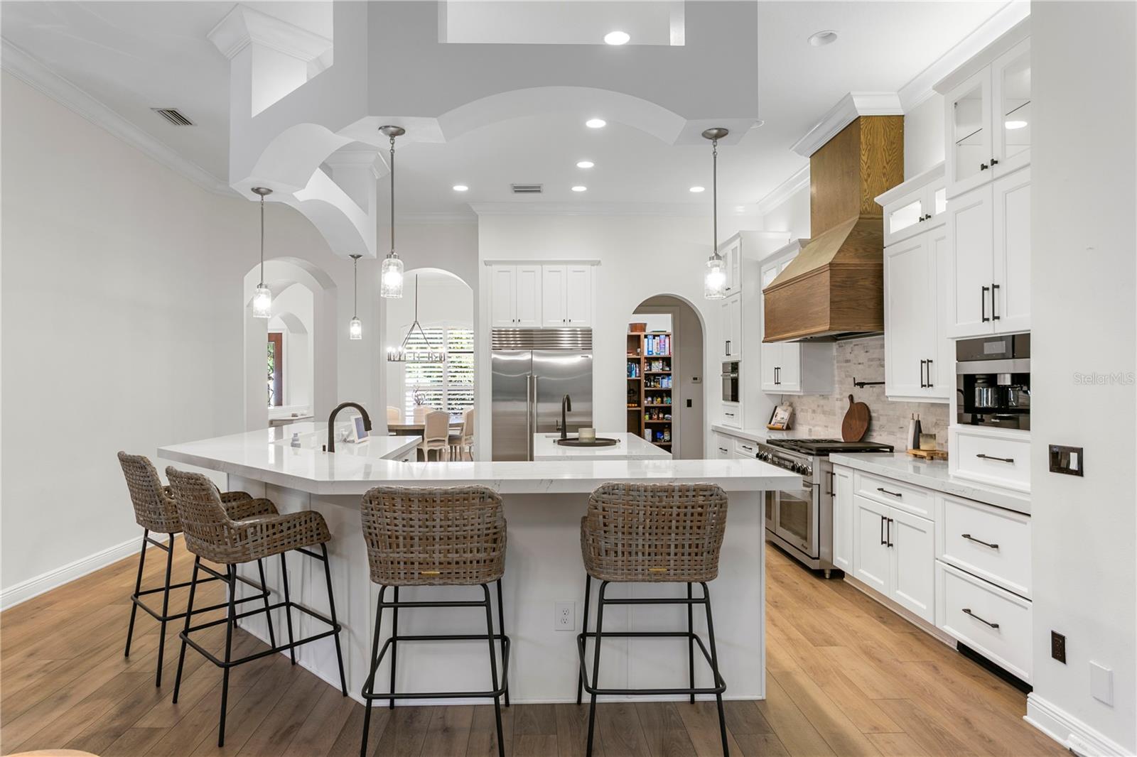 Designer countertops with premium finishes.  Updated cabinetry with modern styling.
