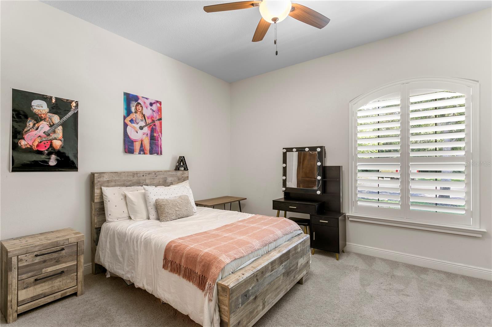 Spacious secondary bedroom.