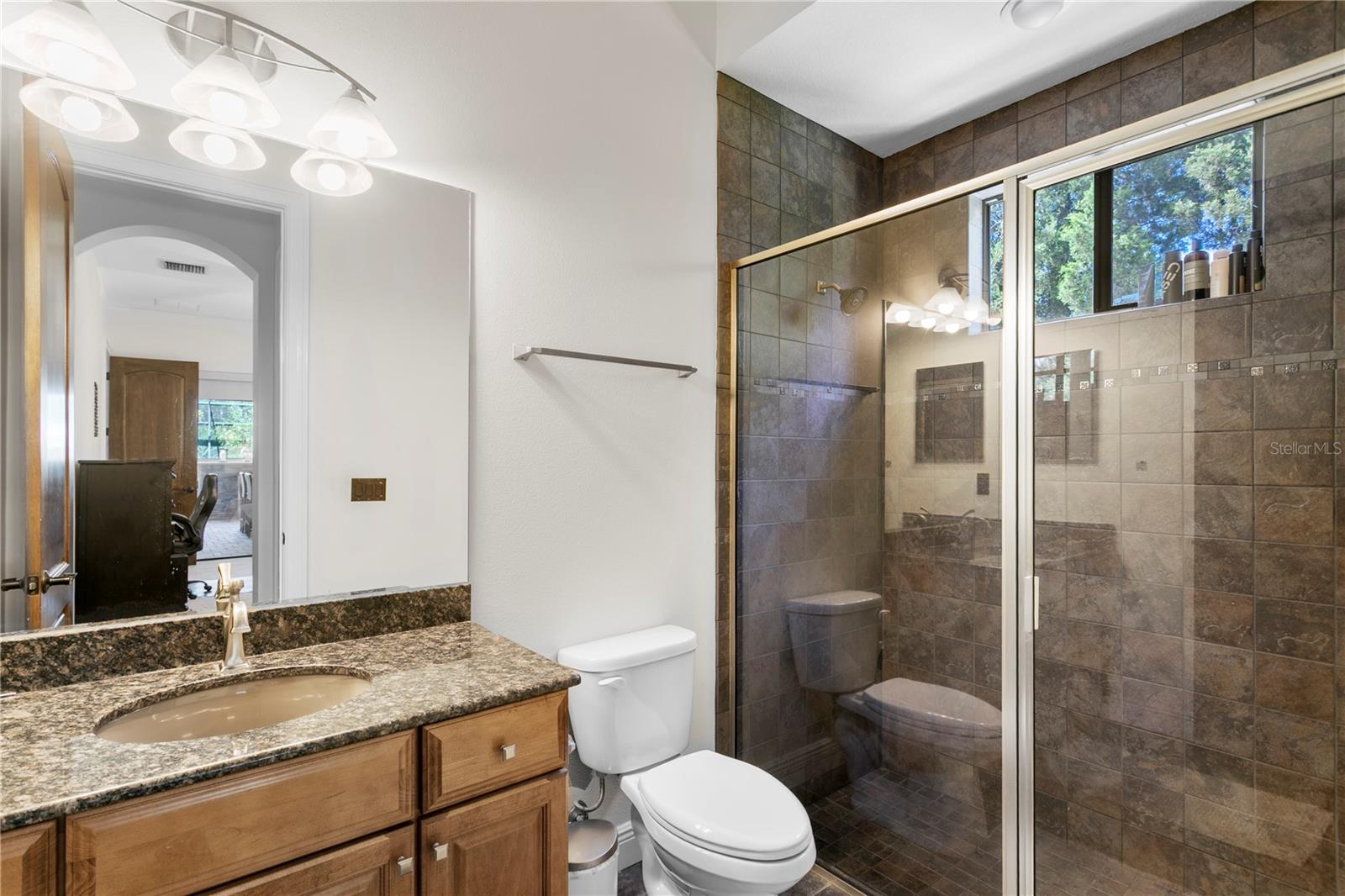 Dedicated bathroom for guest suite.