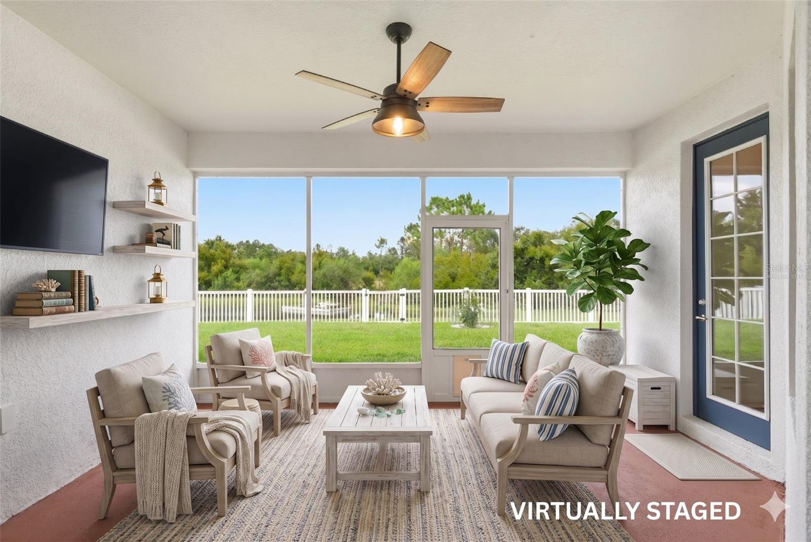 Screened Lanai- Virtually Staged