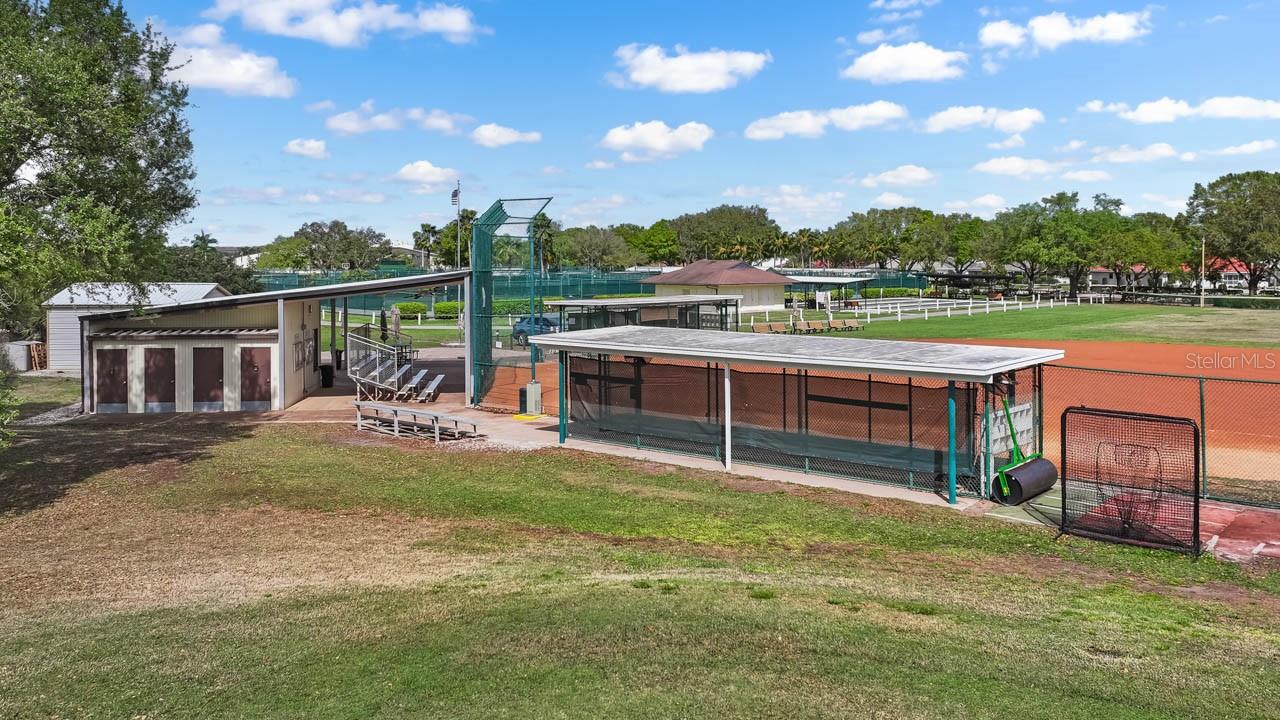 Sun City Center Baseball dugouts