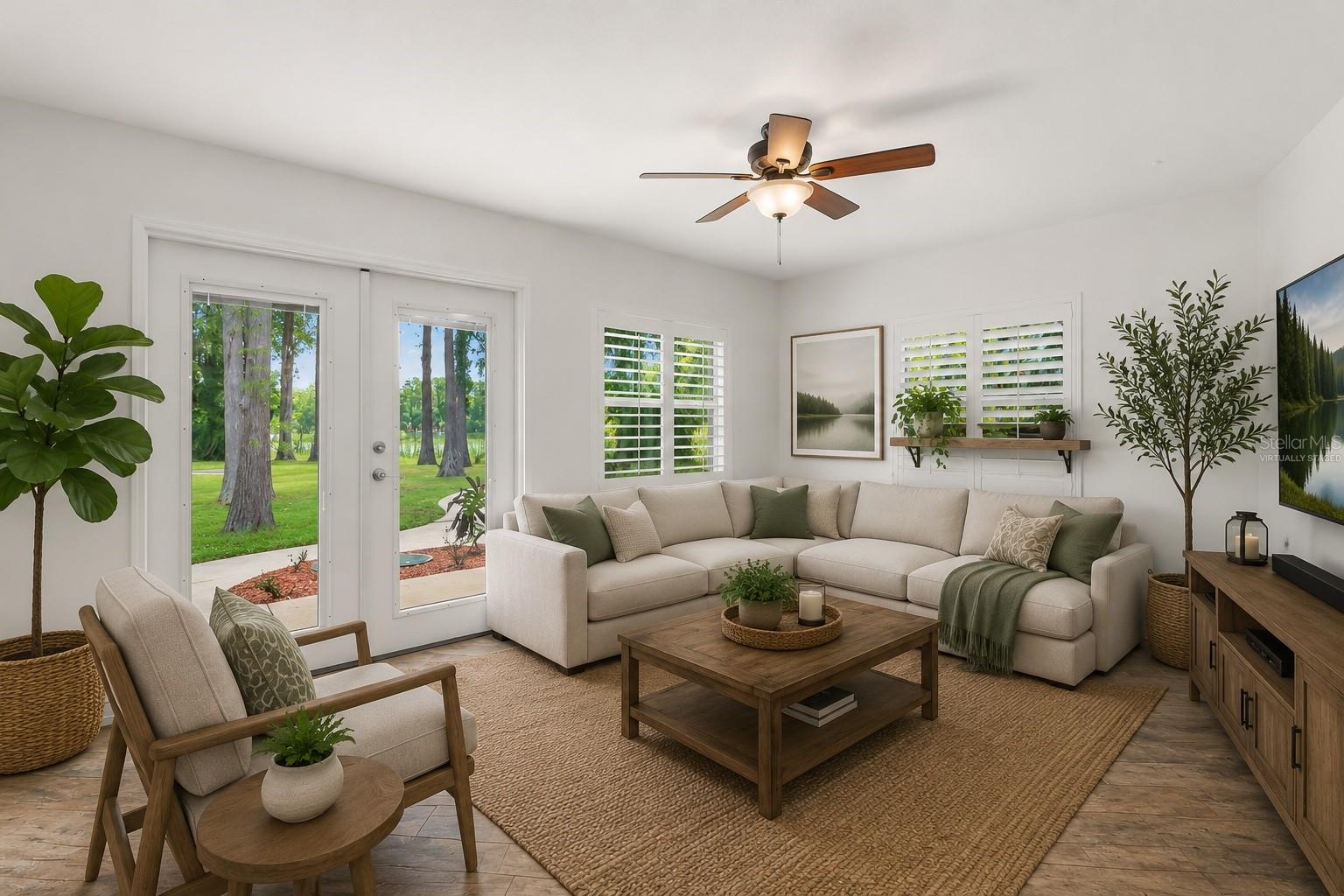 Family Room - virtually staged