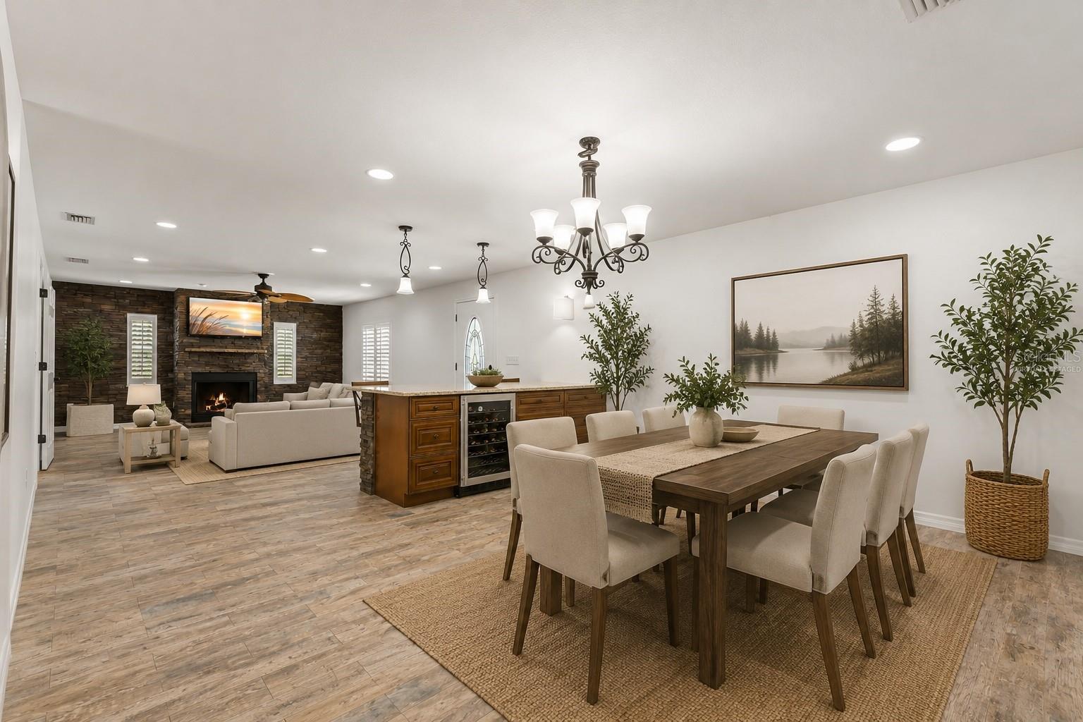 Dining Room - virtually staged