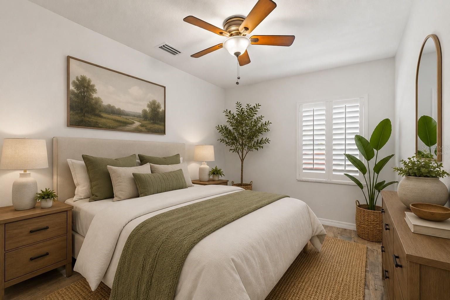 Bedroom - virtually staged