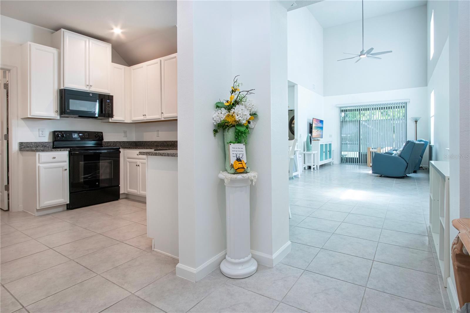 Foyer, Kitchen, and Living area