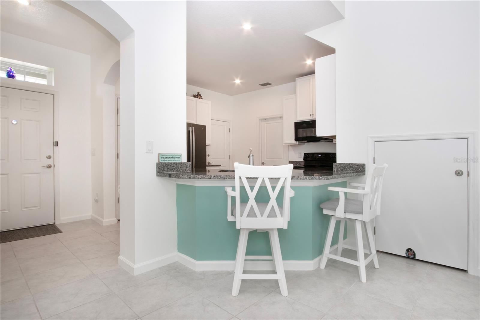 Breakfast bar seating