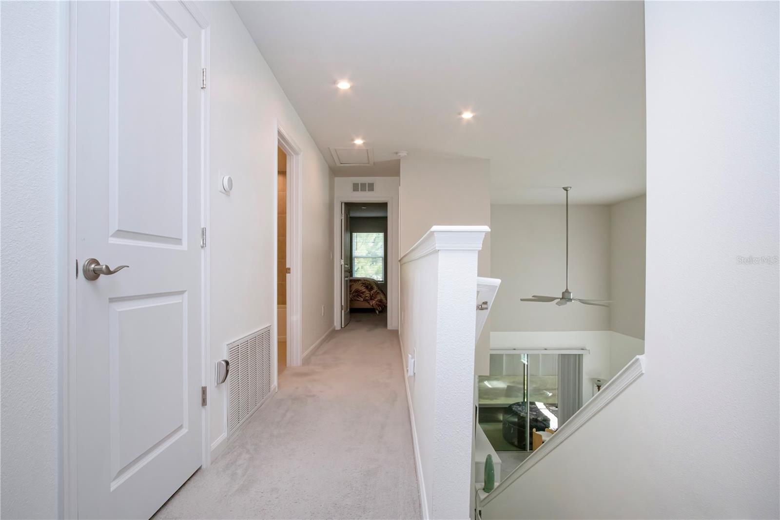Upper Hallway leading to bedroom and bathroom