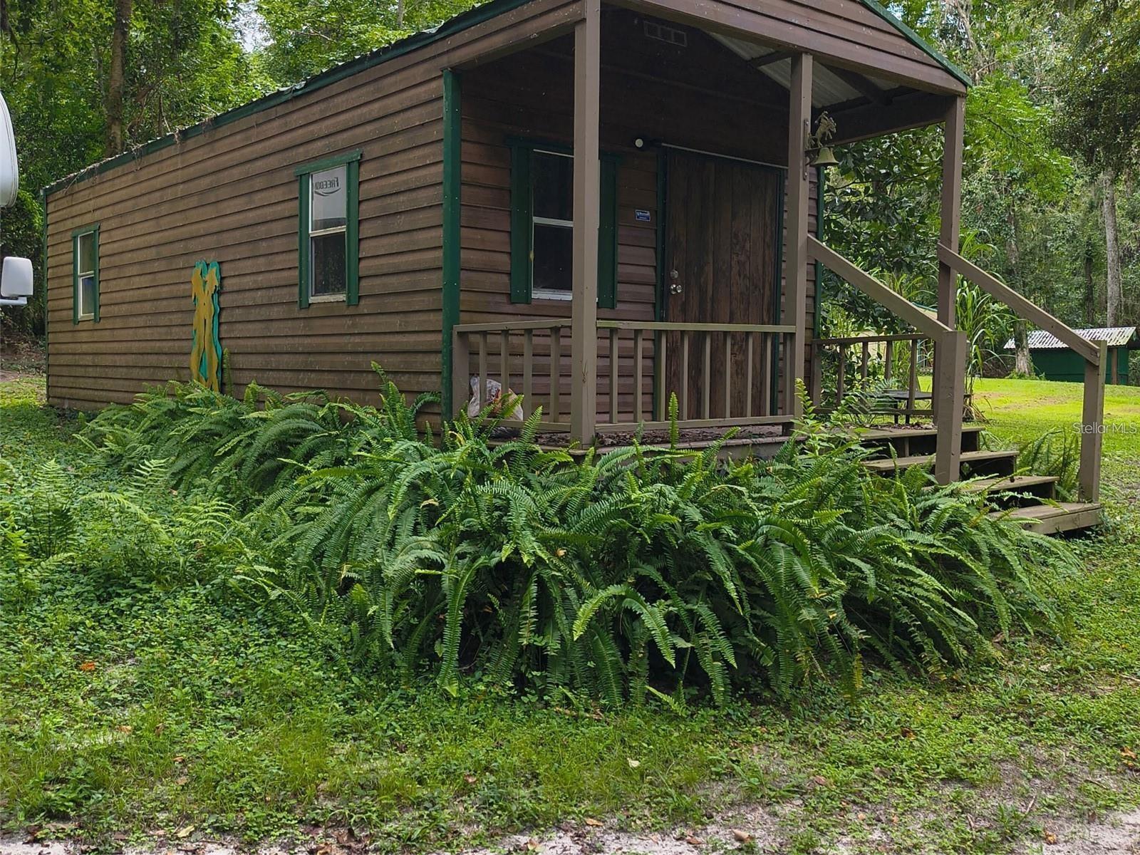 Shed with front porch,