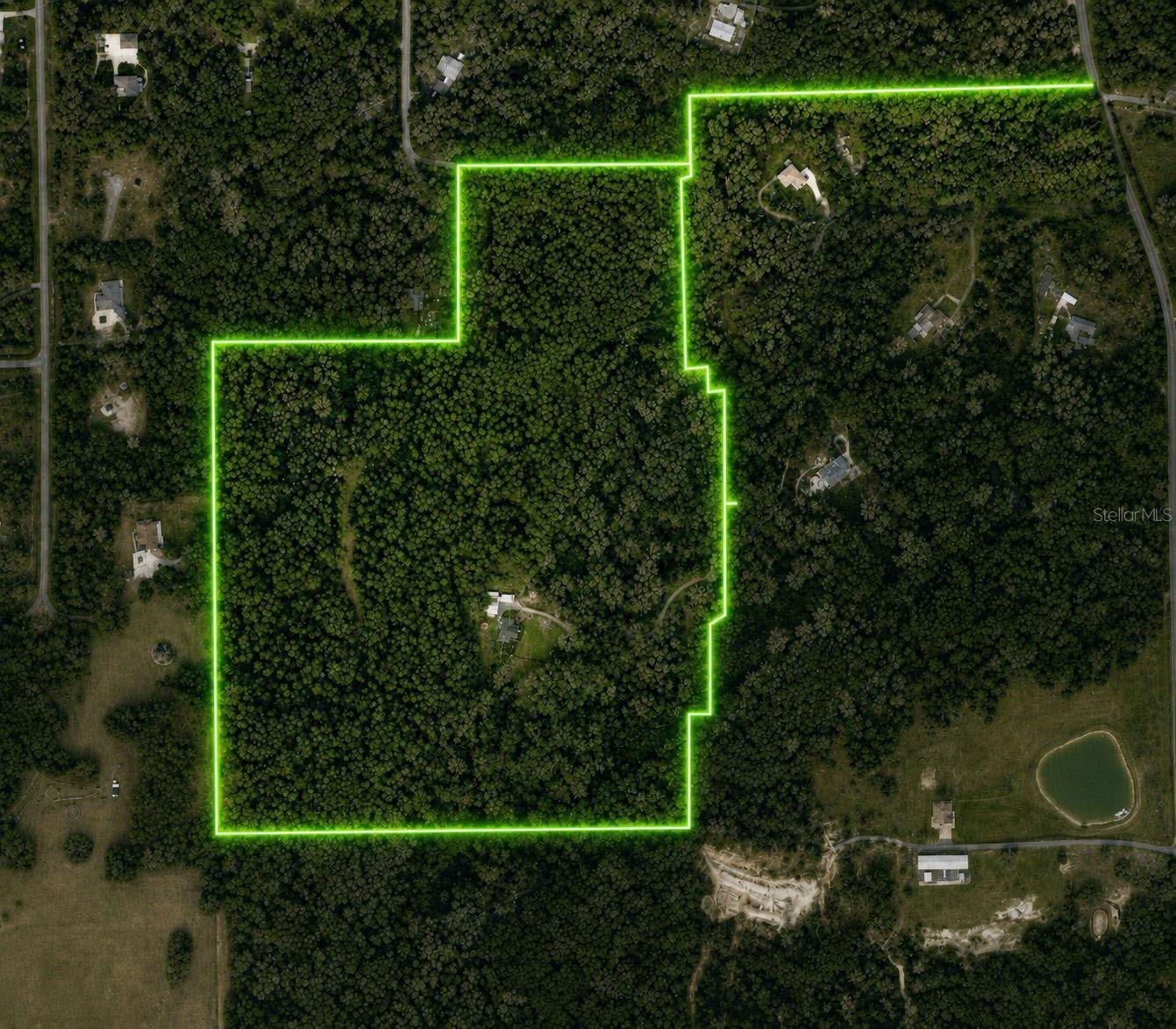 48 acres. Can be subdivided.