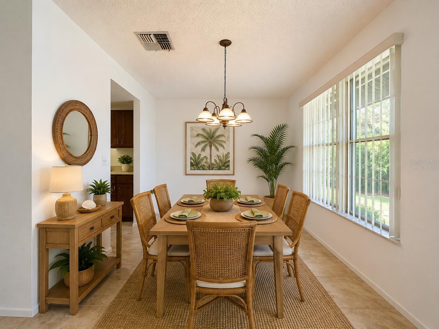 Virtually Staged Dining Area