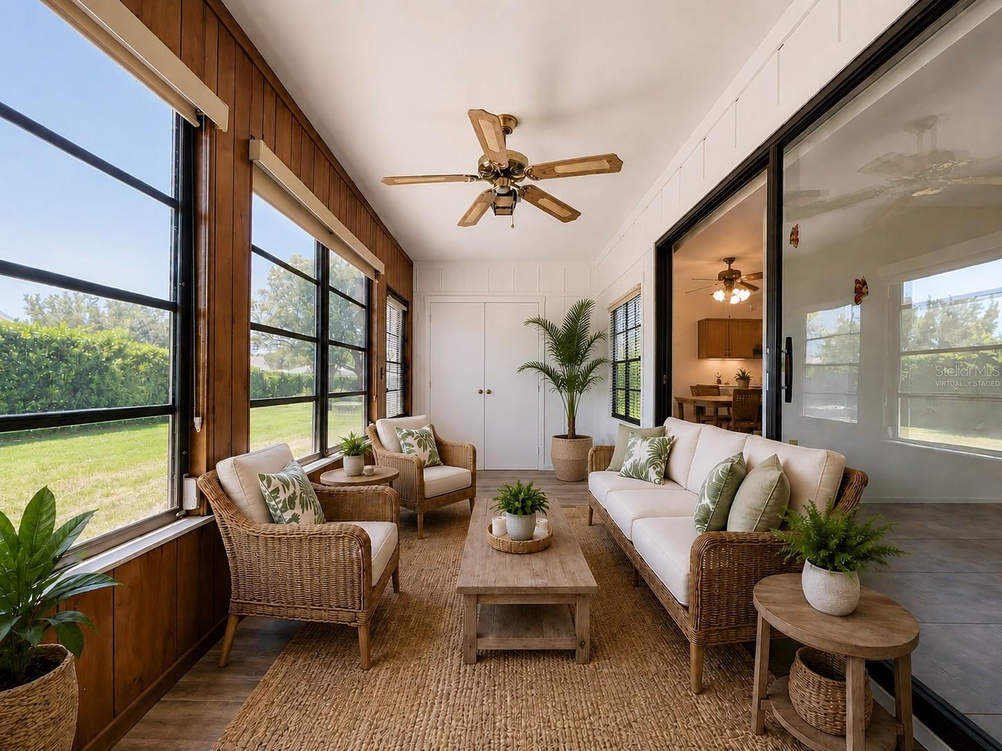 Virtually Staged Back Patio