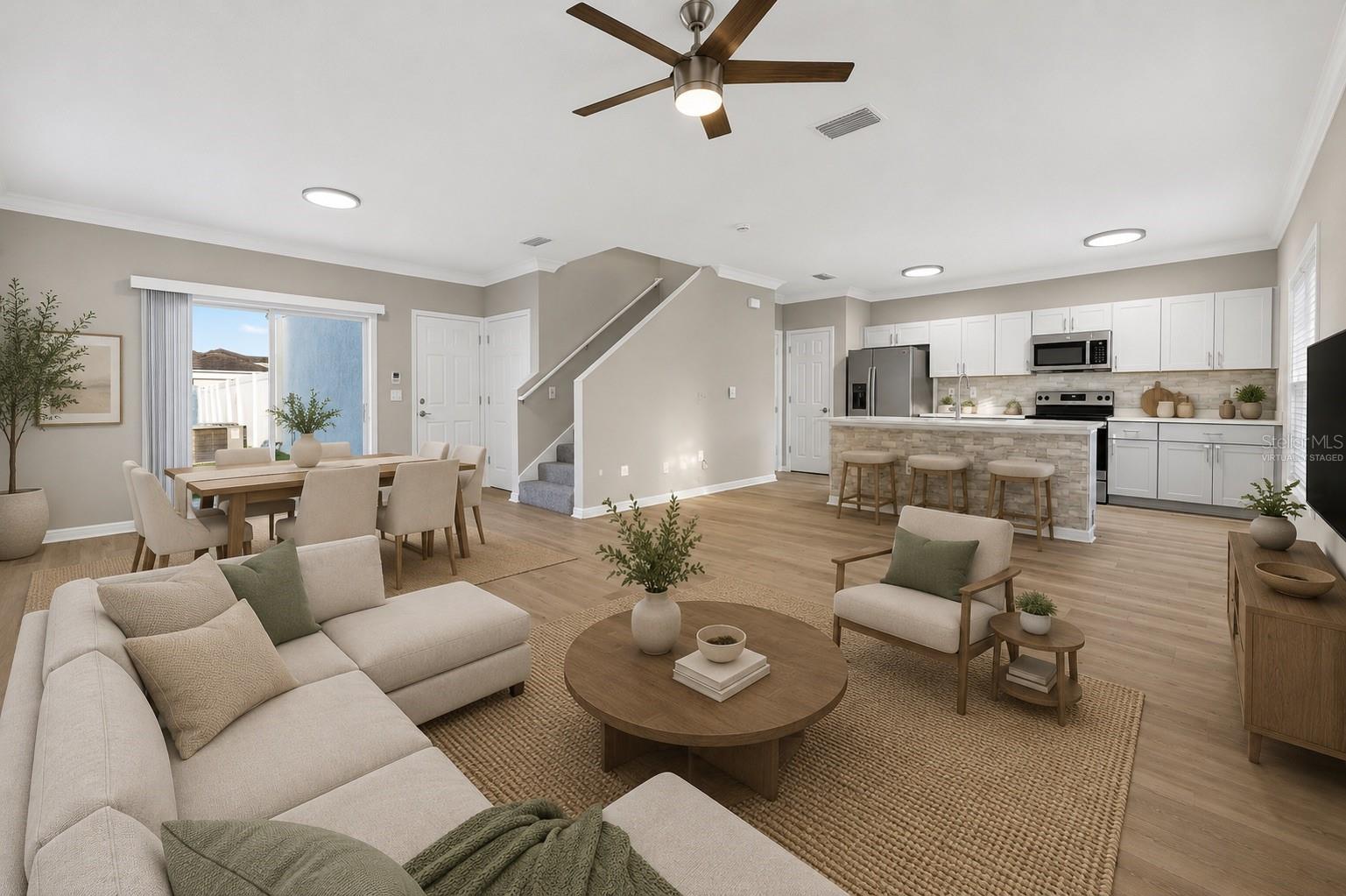 Virtually Staged Great Room