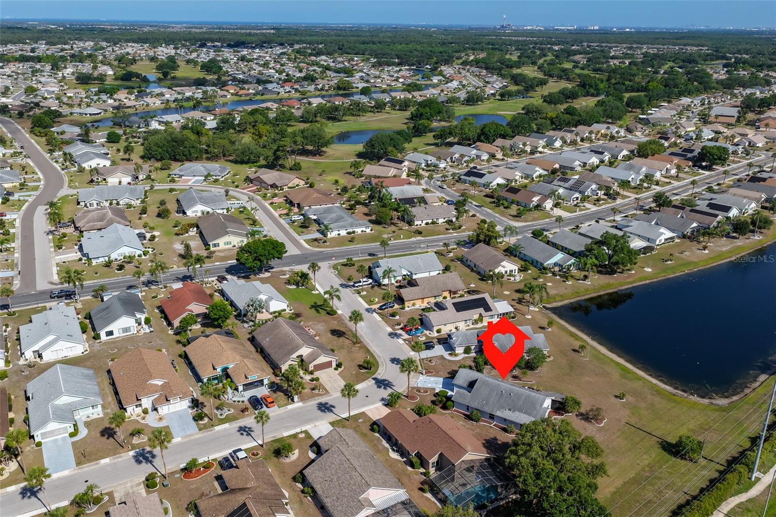 No rear neighbors; just the pond