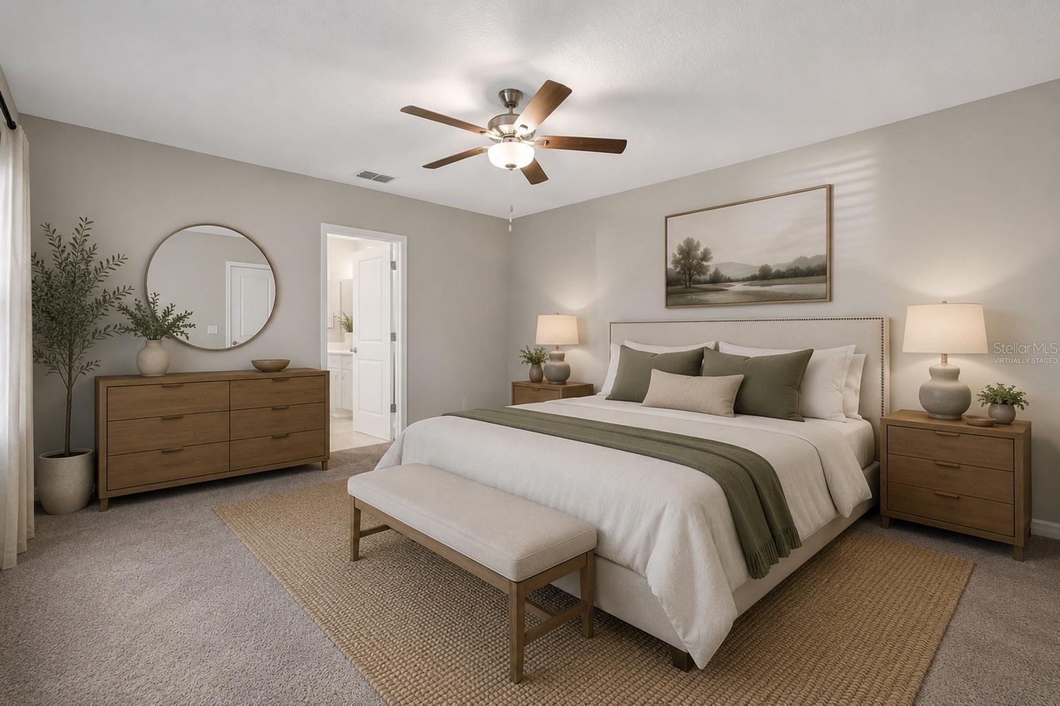 Virtually Staged - Primary Bedroom