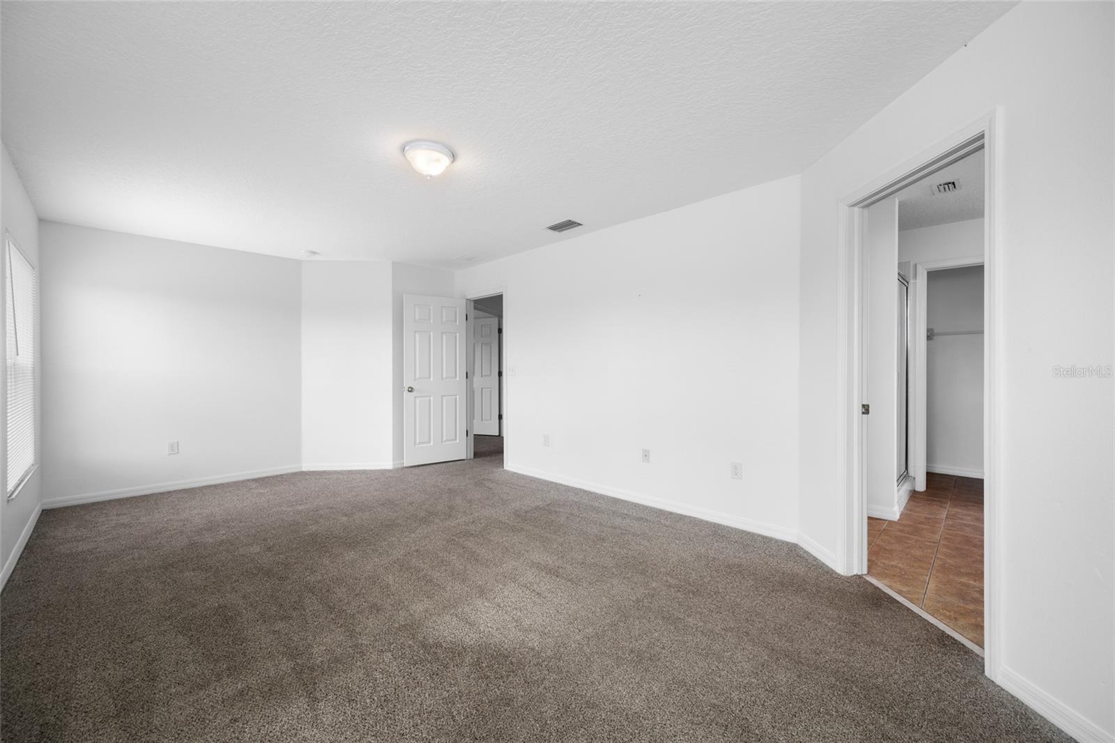 Spacious Primary Bedroom Upstairs