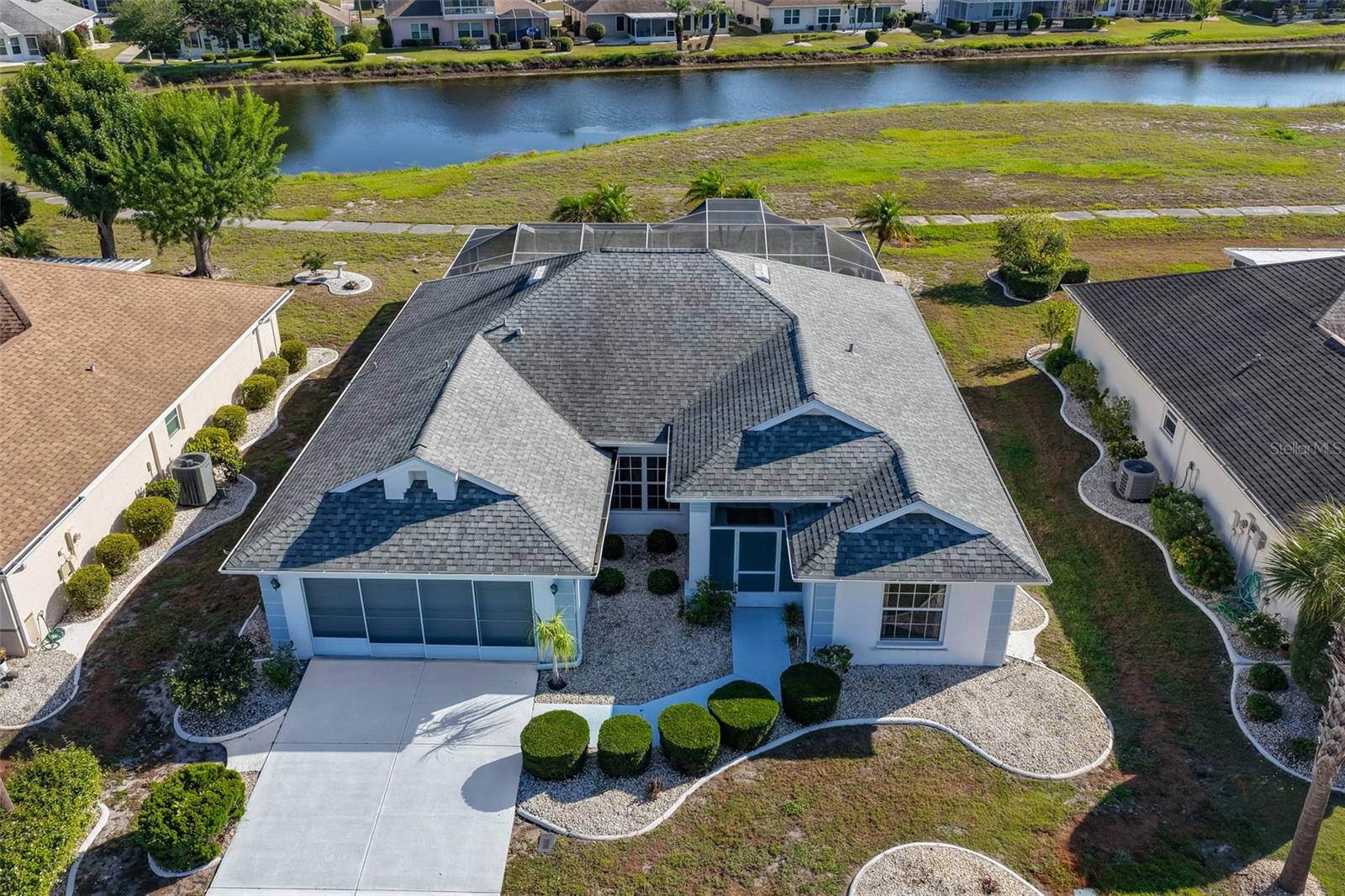 Aerial 1 - there's the pond!