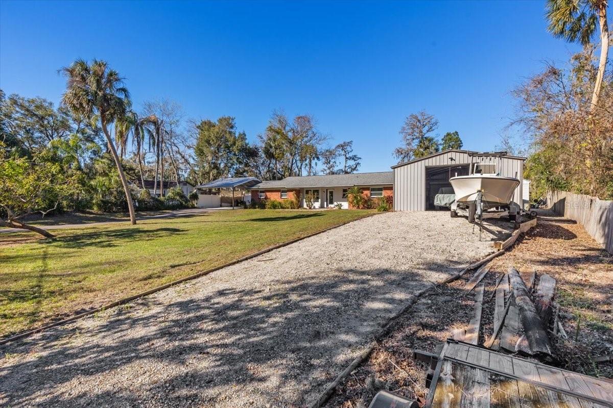 Front view of Detached Garage