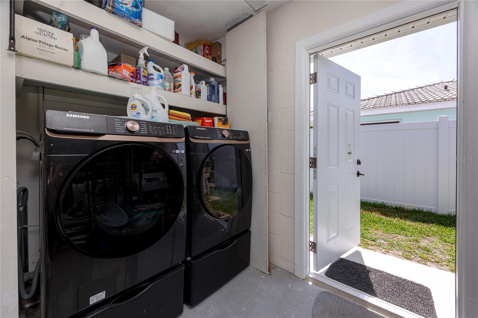 Laundry with access to outdoors